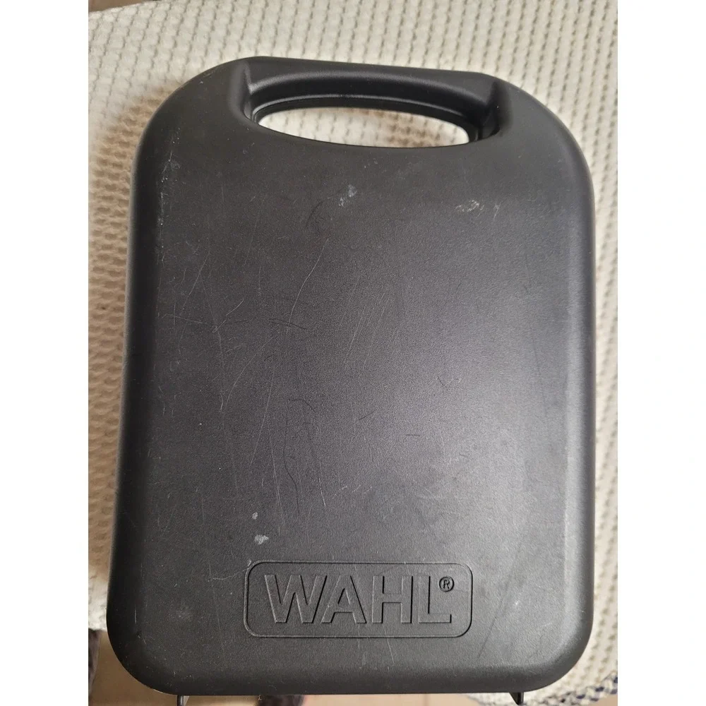 Wahl Color Pro Corded Hair Clipper Kit Model CMA with Guards and Case Blue White
